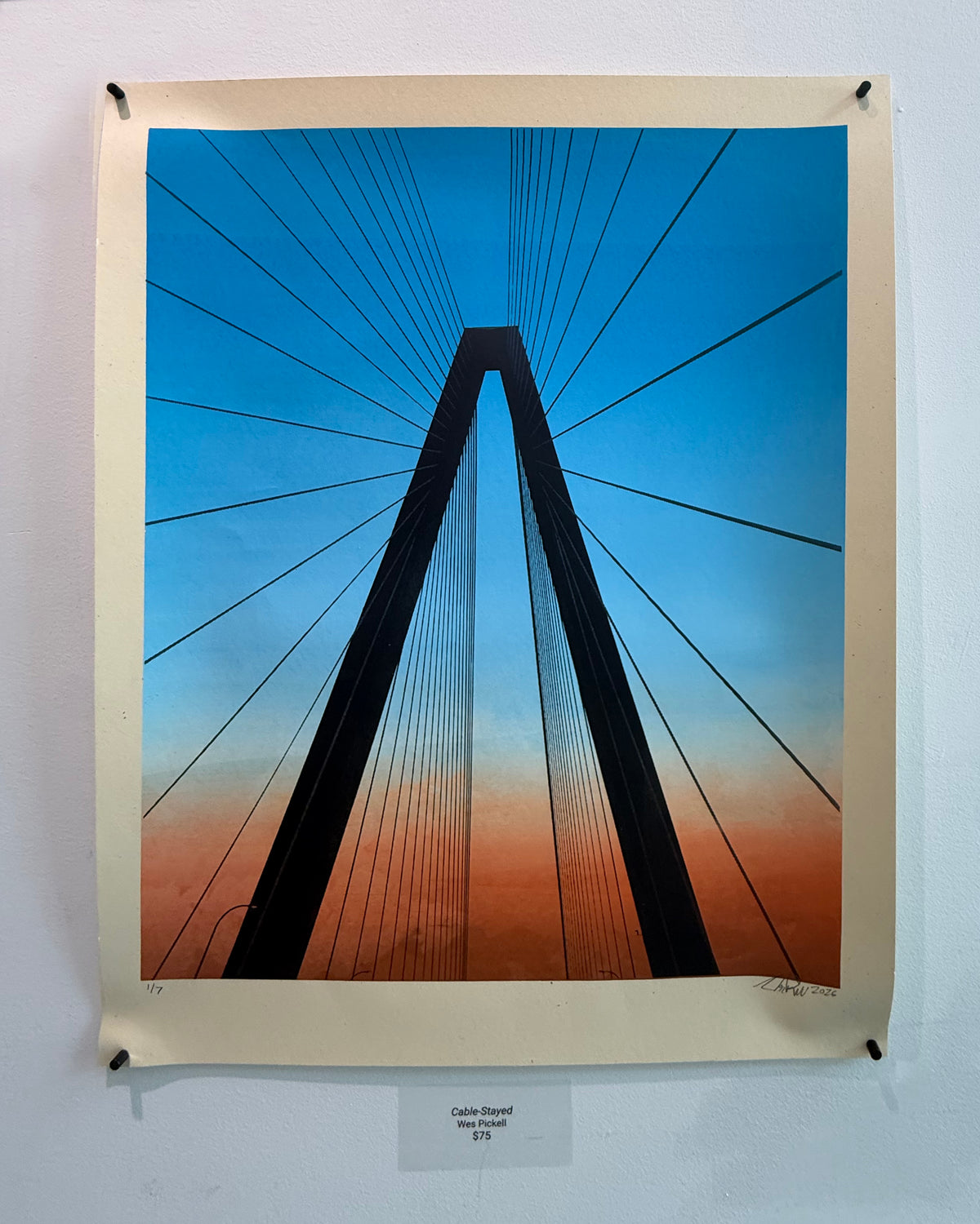 Cable Stayed Screen Print
